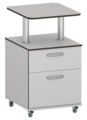 Тумба медицинская выкатная с нишей с одним глубоким ящиком Меделия Мл-ТА-50 (HPL) medcub