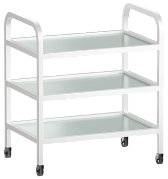 Тележка медицинская с полками Меделия М-СС-80 (металл, 3 полки) medcub