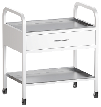 Тележка медицинская Меделия М-СС-80 (Металл, 2 полки, 1 ящик) medcub