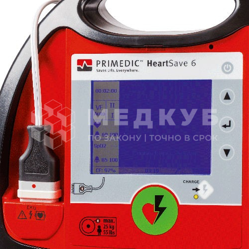 Портативный полуавтоматический внешний дефибриллятор Metrax Primedic HeartSave 6 medcub