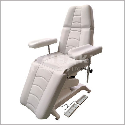 Процедурное кресло Пластэк "ОД-4" с ножной педалью управления и с широкими подлокотниками medcub