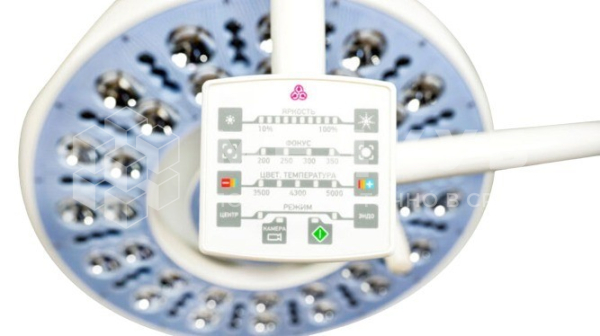 Светильник хирургический передвижной ЭМА Эмалед 602АП с аварийным питанием и видеокамерой HD medcub
