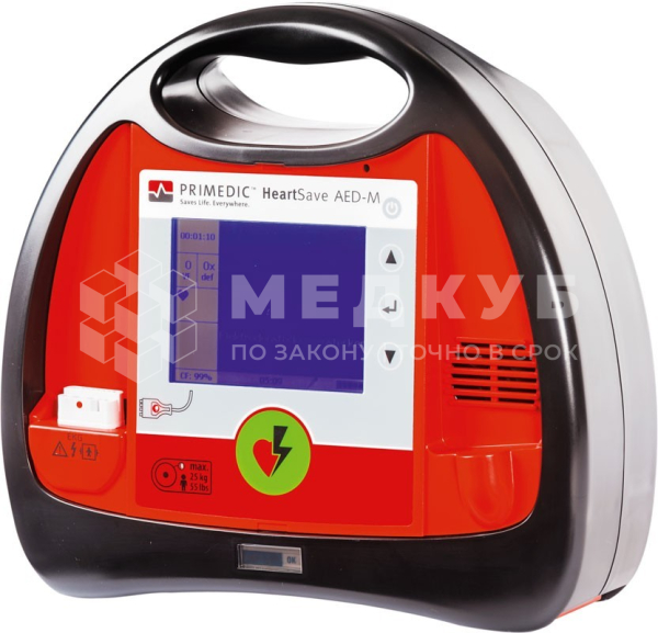 Портативный полуавтоматический внешний дефибриллятор Metrax Primedic HeartSave AED-M medcub
