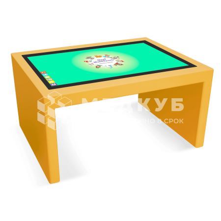 Детский интерактивный стол KidTouch 43P желтый