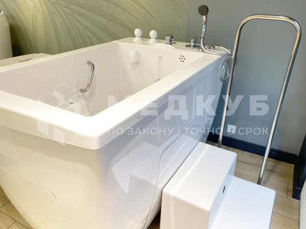 Ванна водолечебная сидячая Физиотехника Онега с электронным блоком управления medcub