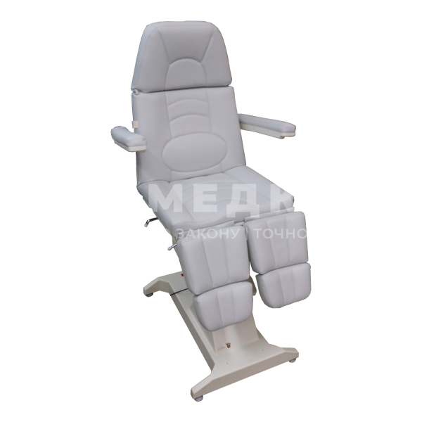 Кресло процедурное Пластэк "ФП-1" с газлифтами на подножках и педалью управления, 1 электропривод medcub