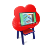 Детский интерактивный комплекс KidCloud 27P красный с синим