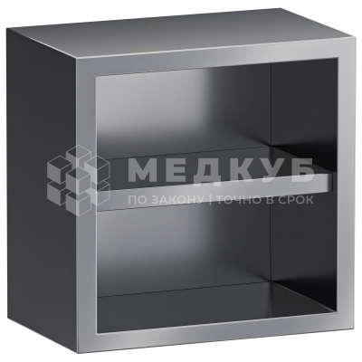 Стеллаж открытый навесной с 1 полкой Меделия 600x370x600 medcub
