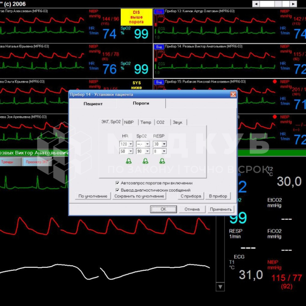 Станция мониторная центральная Treaton СЦМ1.22 medcub