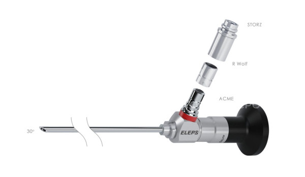 Гистероскоп / цистоскоп ЭлеПС ТО1-029-300-30 S - 2,9мм, 30°, 300мм трубка оптическая прямая для гистероскопии и цистоскопии автоклавируемая medcub