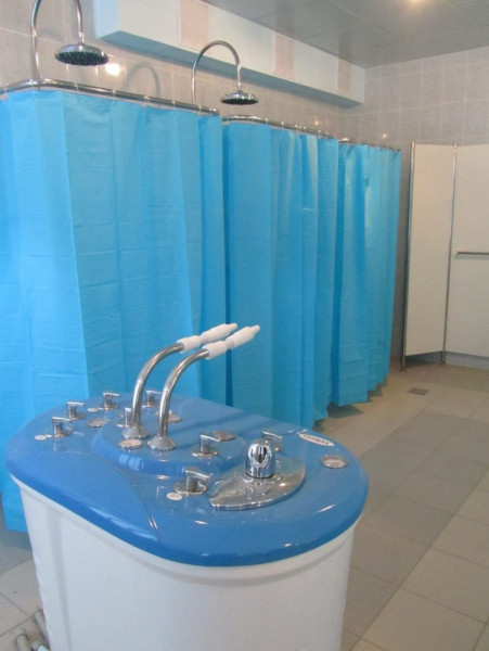 Шторка для лечебного циркулярного или восходящего душа Физиотехника с крепежом medcub