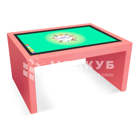 Детский интерактивный стол KidTouch 43P коралловый (NextKoral)