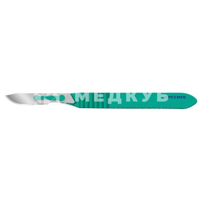 Скальпель с лезвием из нержавеющей стали Apexmed №10 (100шт/уп) medcub