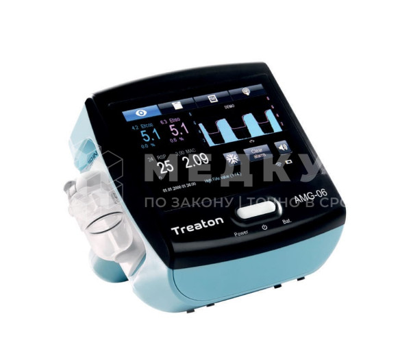 Монитор анестезиологических газов Treaton АМГ-06 анализатор мультигазовый medcub