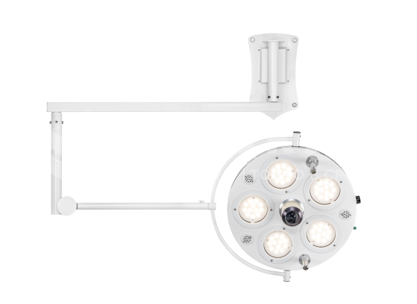 Светильник хирургический настенный FotonFLY 5СW-A однокупольный бестеневой с видеокамерой и ИБП medcub