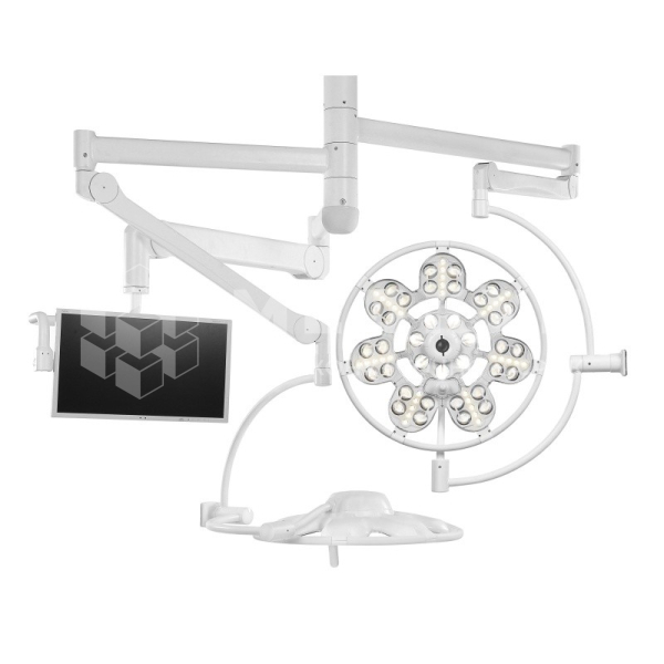 Светильник операционный потолочный ЭМА Эмалед 500/500/X с аварийным питанием medcub