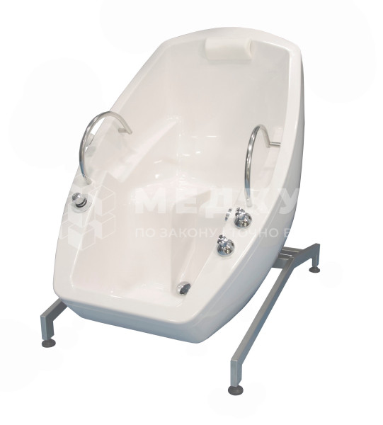 Ванна водолечебная поворотная Физиотехника Неман бальнеологическая многофункциональная со ступенью medcub