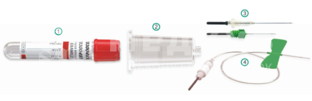 Пробирка вакуумная ЕЛАМЕД для исследования уровня глюкозы в диабетологии, наполнитель фторид натрия и оксалат калия (1200шт/кор) medcub
