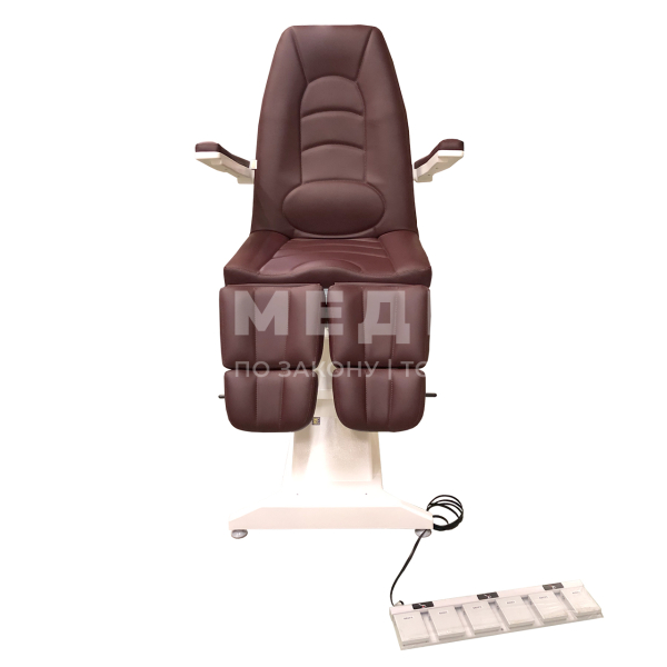 Кресло процедурное Пластэк "ФП-3" с газлифтами на подножках и педалью управления, 3 электропривода medcub