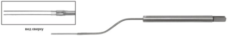 Биполярный электрод ФОТЕК для каутеризации носовой раковины методом погружения в ЛОР-практике, байонетный, евростандарт medcub