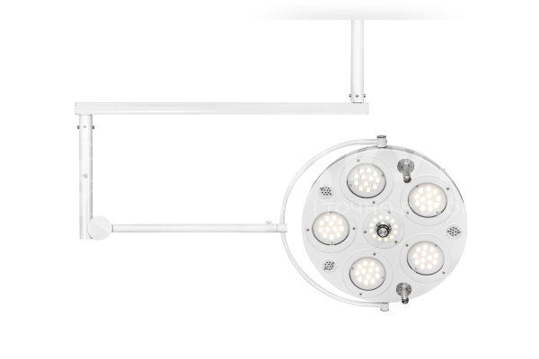 Светильник хирургический потолочный FotonFLY 6M-A однокупольный бестеневой с ИБП medcub