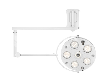 Светильник хирургический настенный FotonFLY 6MW-A однокупольный бестеневой с ИБП medcub