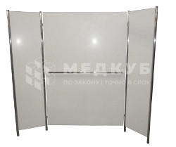 Экран отбойный для душа Шарко Физиотехника с боковыми шторками типа «Ширма» medcub