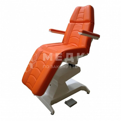 Кресло процедурное Пластэк "ОД-2" с откидными подлокотниками и ножной педалью управления, 2 электропривода medcub