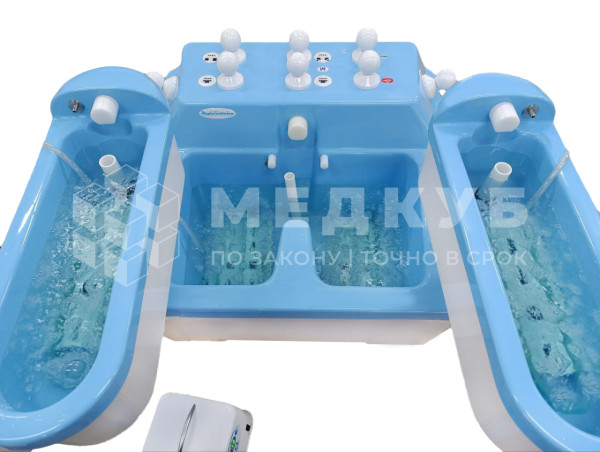 Установка аэрогидромассажная Жемчужина Каскад-ФТО компрессор медицинский и пузырьковая решетка к бальнеологическим ваннам medcub