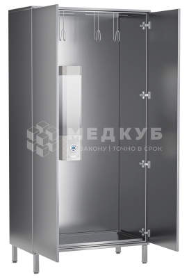 Шкаф для хранения эндоскопов двухстворчатый медицинский Меделия М-Шпя-80/45 (нерж.) medcub