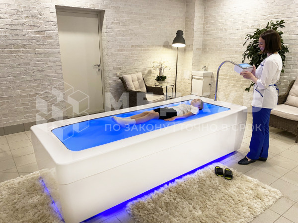Ванна для сухого гидромассажа Физиотехника КВАТРОДЖЕТ (QUATROJET) с функцией перемещения 4-х форсунок medcub