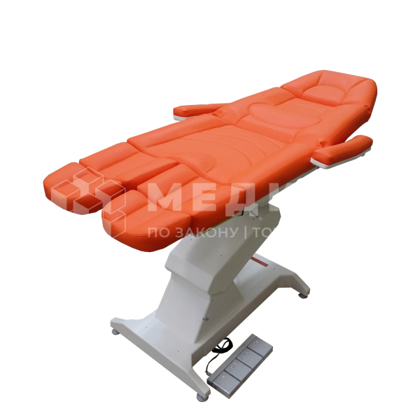 Кресло процедурное Пластэк "ФП-2" с газлифтами на подножках и педалью управления, 2 электропривода medcub