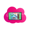 Детский интерактивный комплекс KidCloud 27P (2 экрана) сиреневый