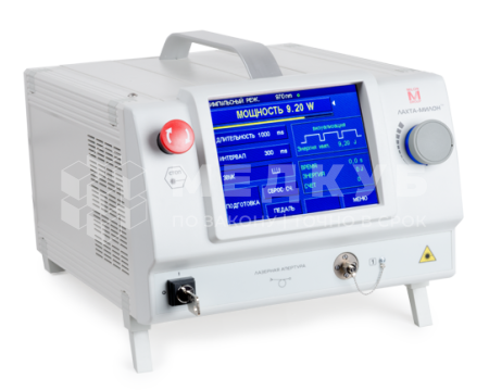 Двухволновой лазерный аппарат 0,97 + 0,622 мкм ЛАХТА-МИЛОН для хирургии и ФДТ medcub