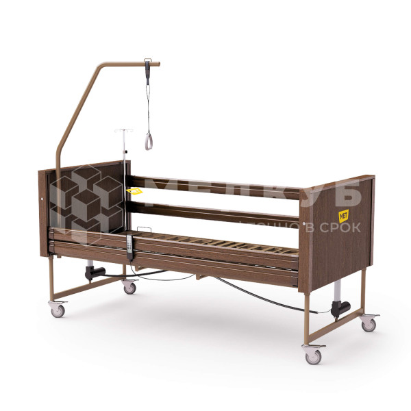 Кровать функциональная МЕТ TERNA WENGE медицинская с регулировкой высоты medcub