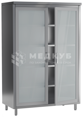 Медицинский стеллаж двухдверный (открытый / закрытый) Меделия МСЗ 1200*600*1850 medcub