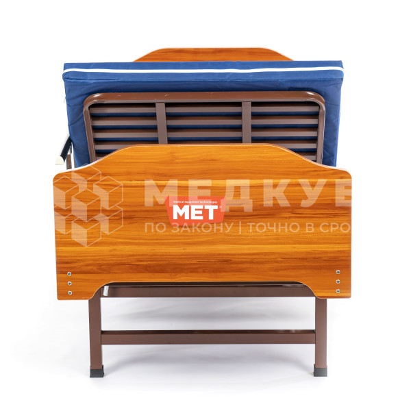 Кровать функциональная МЕТ TARYS (DM-350) со складными боковыми ограждениями, на ножках medcub