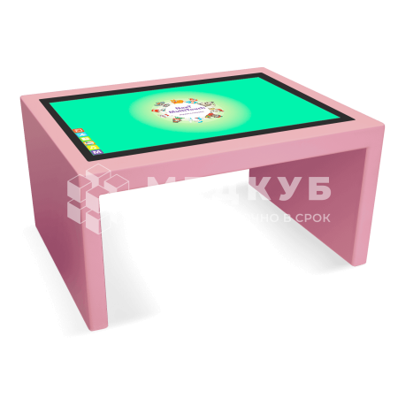 Детский интерактивный стол KidTouch 43P розовый (NextPink)