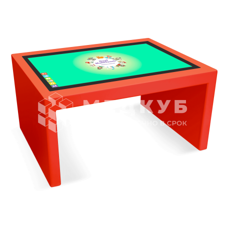Детский интерактивный стол KidTouch 43P красный