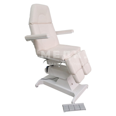 Кресло процедурное Пластэк "ФП-2" с газлифтами на подножках и педалью управления, 2 электропривода medcub