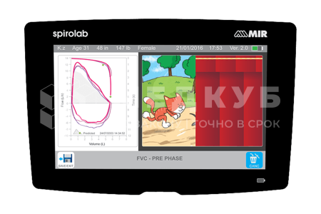 Экспертный спирометр MIR Spirolab I с функцией оксиметрии medcub