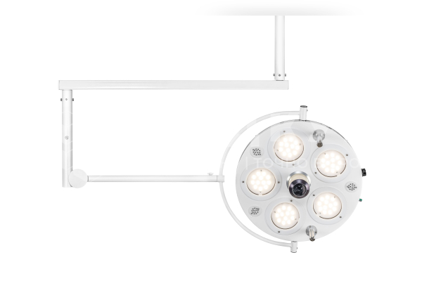 Светильник хирургический потолочный FotonFLY 5C-A однокупольный бестеневой с видеокамерой и ИБП medcub
