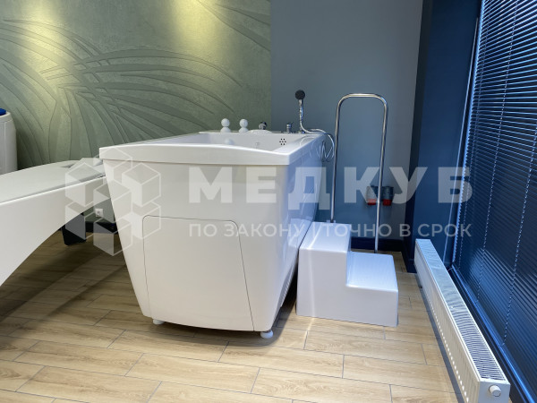 Ванна водолечебная сидячая Физиотехника Онега с электронным блоком управления medcub