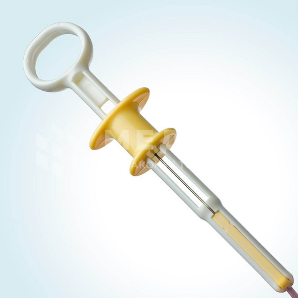 Захватывающие щипцы с 4 зубцами с петлей Wilson в пластиковом тубусе 2,8x2,4 мм, одноразовые medcub