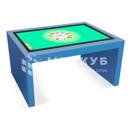 Детский интерактивный стол KidTouch 43P голубой
