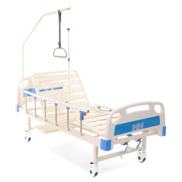 Механическая 4-секционная функциональная кровать МЕТ DM-370 с вставками из ABS-пластика medcub