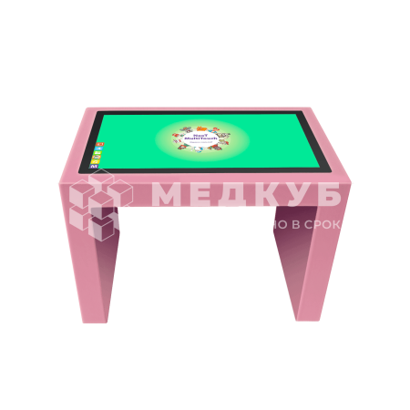 Детский интерактивный стол KidTouch 32P розовый (NextPink)