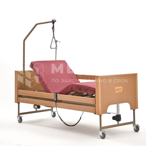 Кровать функциональная МЕТ TERNA медицинская с регулировкой высоты medcub